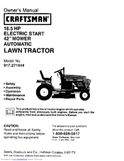 CRAFTSMAN 917.271644 Owner's Manual
