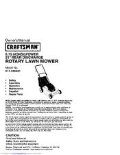 CRAFTSMAN 917.389581 Owner's Manual
