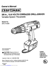 CRAFTSMAN 973.111361 Owner's Manual