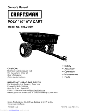 CRAFTSMAN 486.24339 Owner's Manual