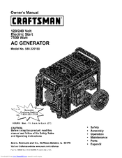CRAFTSMAN 580.329180 Owner's Manual