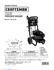 CRAFTSMAN 580.752260 Operator's Manual
