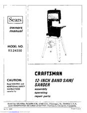 Craftsman 113.24350 Owner's Manual