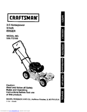 Craftsman 536.772100 Operating Instructions Manual