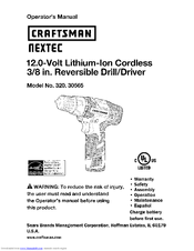 Craftsman NEXTEC 320.30565 Operator's Manual