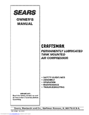 CRAFTSMAN Air compressor Owner's Manual