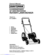 CRAFTSMAN 917.378071 Owner's Manual