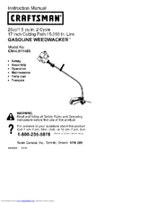 CRAFTSMAN WEEDWACKER C944.511463 Instruction Manual