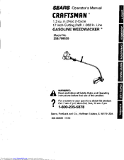 CRAFTSMAN WEEDWACKER 358.798530 Operator's Manual