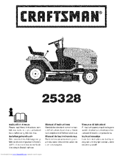CRAFTSMAN 25328 Instruction Manual