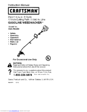 CRAFTSMAN WEEDWACKER 358.795590 Instruction Manual