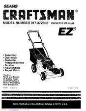 CRAFTSMAN EZ3 917.372833 Owner's Manual