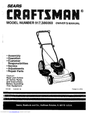 CRAFTSMAN 917.386060 Owner's Manual
