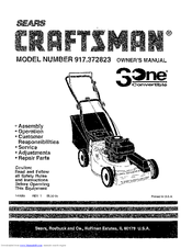 CRAFTSMAN 3One 917.372823 Owner's Manual