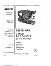 CRAFTSMAN 315.117131 Owner's Manual