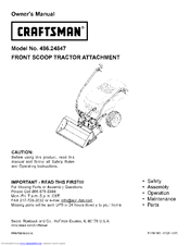 Craftsman 486.24847 Owner's Manual
