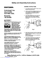 Craftsman 183.287660 Safety And Assembly Instructions