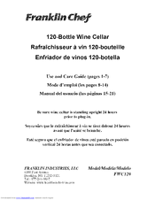 Franklin Chef FWC120 Use And Care Manual