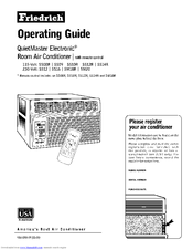 Friedrich QuietMaster Electronic SS12R Operating Manual