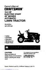 CRAFTSMAN 917.271121 Owner's Manual