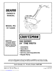 CRAFTSMAN 917.25009 Owner's Manual