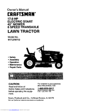 CRAFTSMAN 917.270712 Owner's Manual