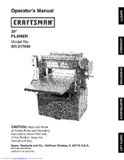 CRAFTSMAN 351.217040 Operator's Manual
