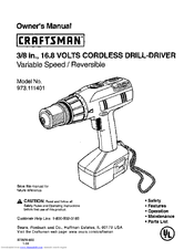 CRAFTSMAN 973.111401 Owner's Manual