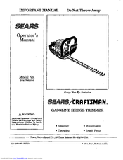 Craftsman 358.795620 Operator's Manual