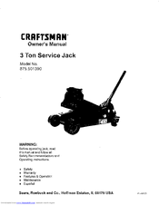 Craftsman 875.501390 Owner's Manual