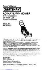 CRAFTSMAN 917.379812 Owner's Manual