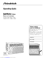 Friedrich QuietMaster RM18 Operating Manual