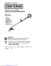 CRAFTSMAN WEEDWACKER 358.796110 Operator's Manual
