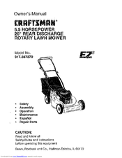 CRAFTSMAN EZ3 917.387270 Owner's Manual