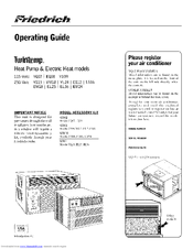 Friedrich Twintemp YQ07 Operating Manual
