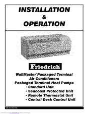 Friedrich THC09K50 Installation & Operation Manual