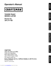 CRAFTSMAN 351.217150 Operator's Manual