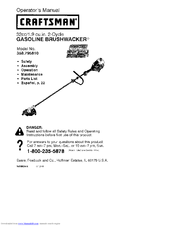 CRAFTSMAN BRUSHWACKER 358.795810 Operator's Manual