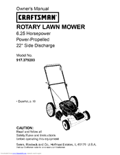 CRAFTSMAN 917.379203 Owner's Manual
