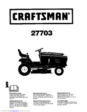 CRAFTSMAN 27703 Instruction Manual
