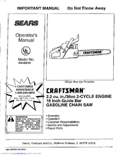 Craftsman 358.352161 Operator's Manual