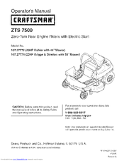 CRAFTSMAN 107.27772 Operator's Manual