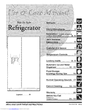 Frigidaire FRS6R5EMB6 Use & Care Manual