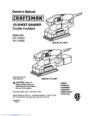 CRAFTSMAN 315.116320 Owner's Manual