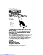 CRAFTSMAN 917.389521 Owner's Manual
