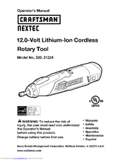 CRAFTSMAN Nextec 320.31224 Operator's Manual