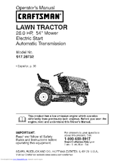 CRAFTSMAN 917.28732 Operator's Manual