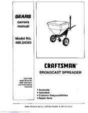 Craftsman 486.24393 Owner's Manual