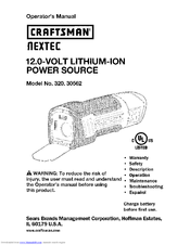 CRAFTSMAN NEXTEC 320.30562 Operator's Manual