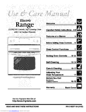 Frigidaire FEF355AUC Use & Care Manual